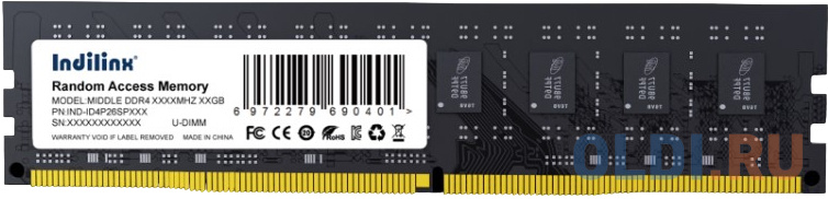 Оперативная память для компьютера Indillinx IND-ID4P32SP32X DIMM 32Gb DDR4 3200 MHz IND-ID4P32SP32X