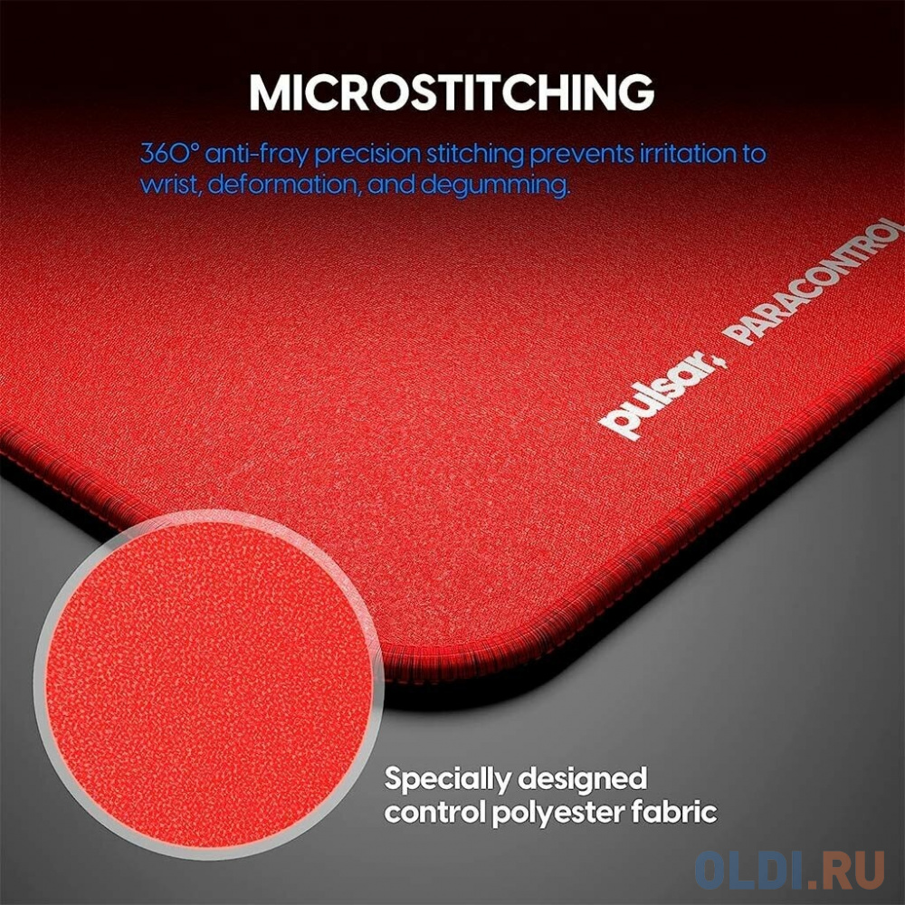 Игровой коврик Pulsar ParaControl V2 Mouse Pad L Red (420x330mm) в Москвe