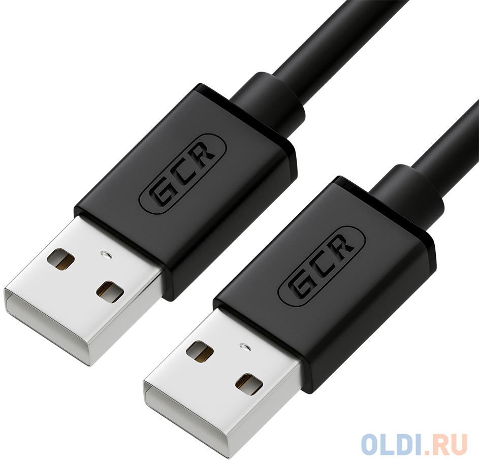 Greenconnect Кабель 1.8m USB 2.0, AM/AM, черный, 28/28 AWG, экран, армированный, морозостойкий, GCR-UM2M-BB2S-1.8m в Москвe