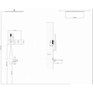 Душевая система Abber Daheim с термостатом, встраиваемая, золото матовое (AF8254G)