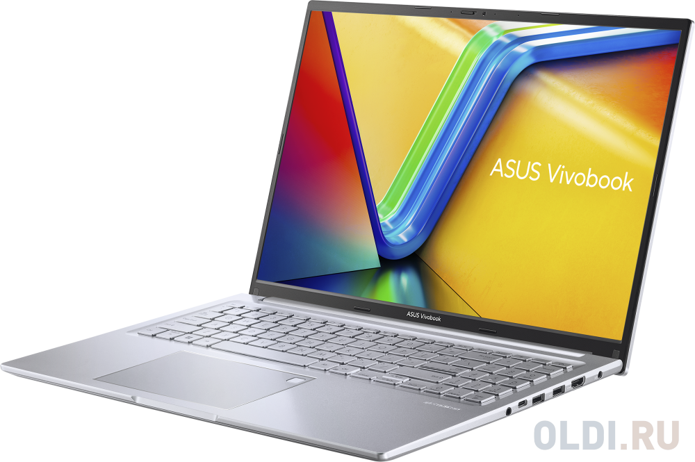 Ноутбук Asus VivoBook 16 X1605ZA-MB569 Core i3 1215U 8Gb SSD512Gb Intel UHD Graphics 16" IPS WUXGA (1920x1200) noOS silver WiFi BT Cam (90NB0ZA2-