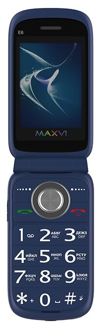 Мобильный телефон Maxvi E6 Blue