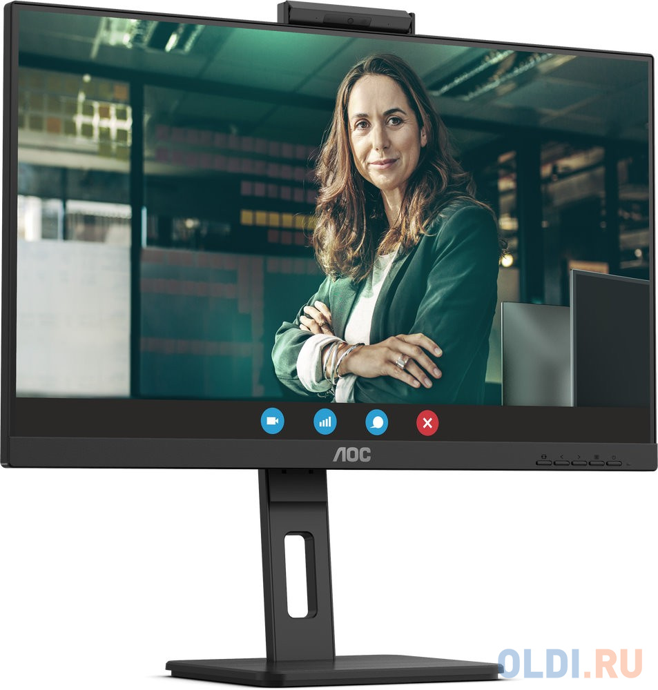 Монитор AOC 27" Pro Q27P3CW черный IPS LED 4ms 16:9 HDMI M/M матовая HAS Piv 1000:1 350cd 178гр/178гр 2560x1440 75Hz DP QHD USB 3.45кг в Москвe