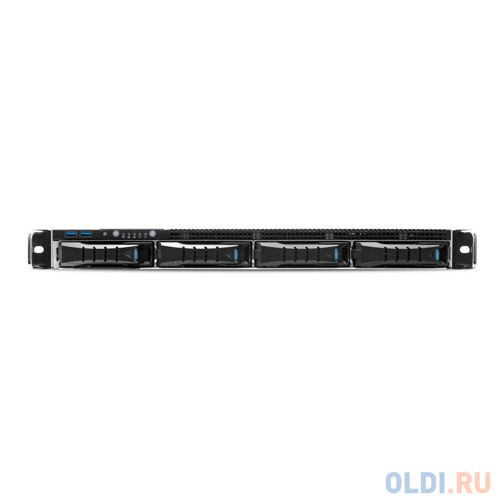 Корпус XE0-AE001-02, RSC-1DTS 1U, 12G 4xSATA/SAS/NVMe HS 3,5/2,5&quot; universal bay + 4x2,5&quot; 9mm interna 1U, 12G 4xSATA/SAS/NVMe HS 3,5/