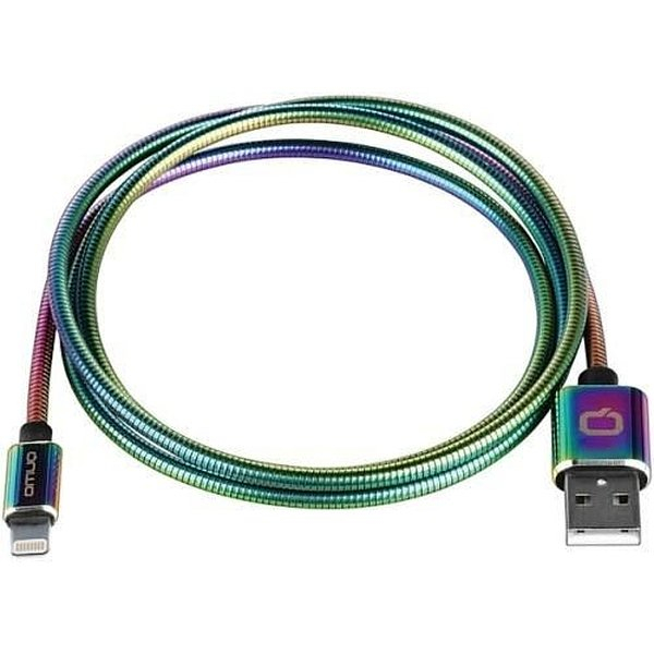 Кабель USB-Lightning 8-pin(m), MFi, 2.4A, 1м, градиент Qumo (24252)