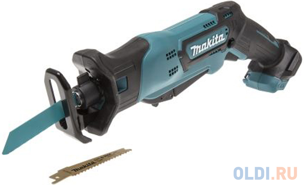 Makita JR103DZ Пила сабельная аккумуляторная [JR103DZ] {10.8В,Li-ion(слайд),0-3300\\м,ход-13мм,рез-50мм,1.3кг,кор,подсв,б\\кл замен пилки,б\\ак,з\\у} в Москвe