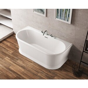 Акриловая ванна BelBagno 150x80 слив-перелив хром (BB408-1500-800)