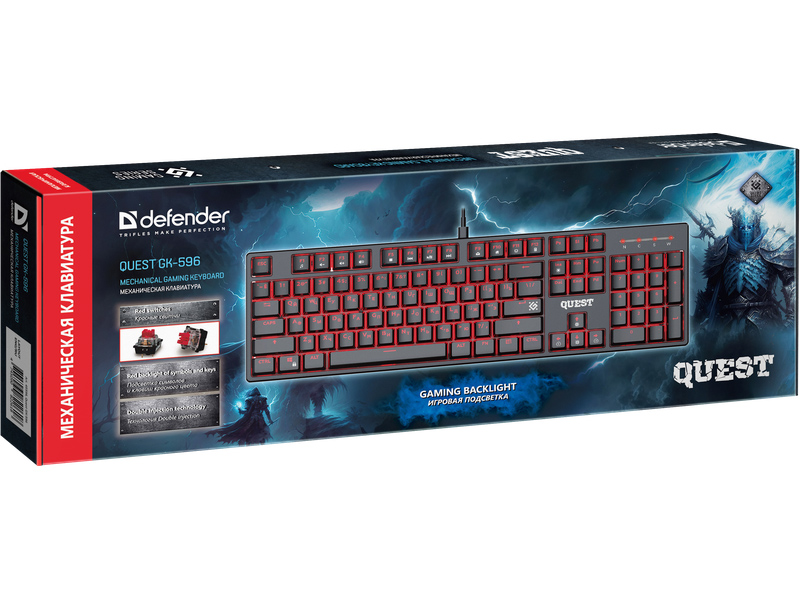 Клавиатура Defender Quest GK-596 45596