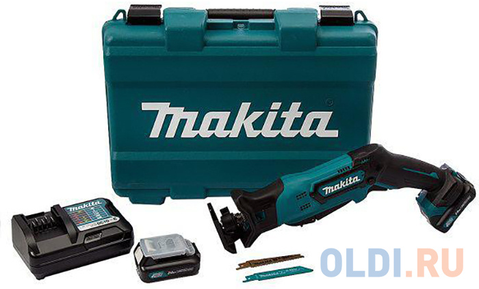 Ножовка MAKITA JR103DWAE  10.8В 2х2Ач Li-ion 0-3300об\\м ход-13мм рез-50мм 1.3кг чем б\\кл зам. пилки в Москвe