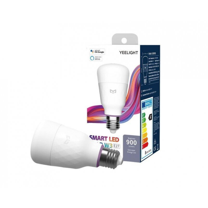 Умная LED-лампочка Yeelight Smart LED Bulb W3(White), E27, 1700K, 800Лю, 8.5Вт, белый (YGYC0120002WTEU)