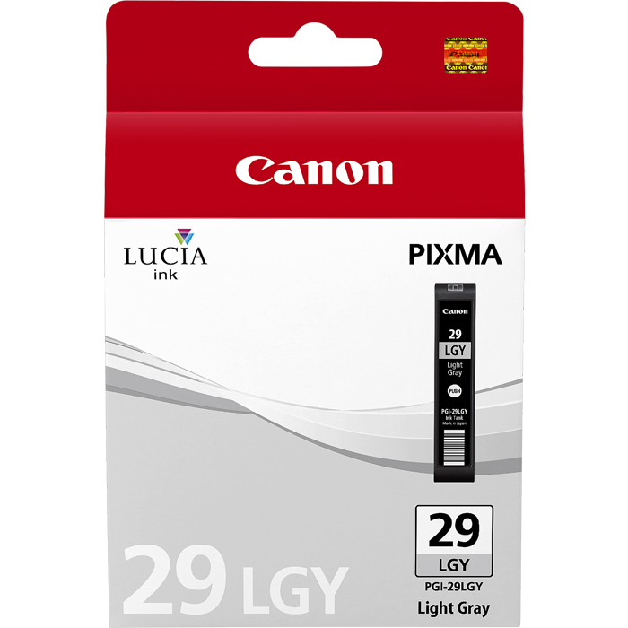 Картридж струйный Canon PGI-29LGY (4872B001), светло-серый, оригинальный, ресурс 352 страниц, для Canon PIXMA-PRO-1