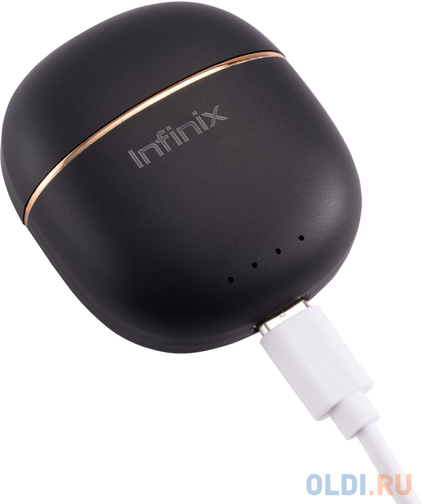 Гарнитура вкладыши Infinix XBuds XE23 черный беспроводные bluetooth в ушной раковине (10311756)