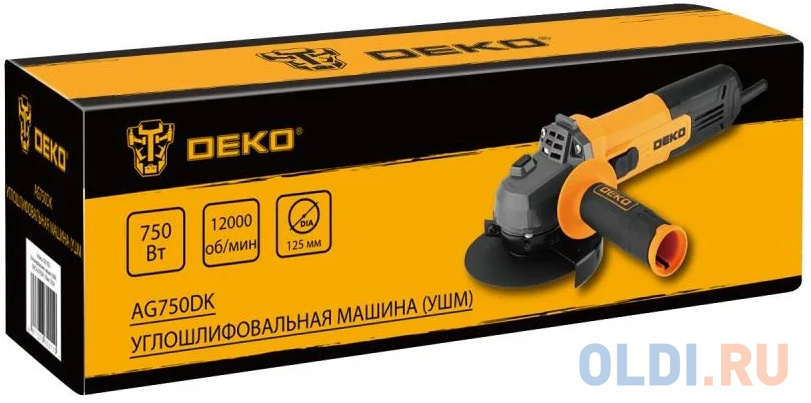 Deko AG750DK, 125мм, 750 Вт 083-1023 в Москвe