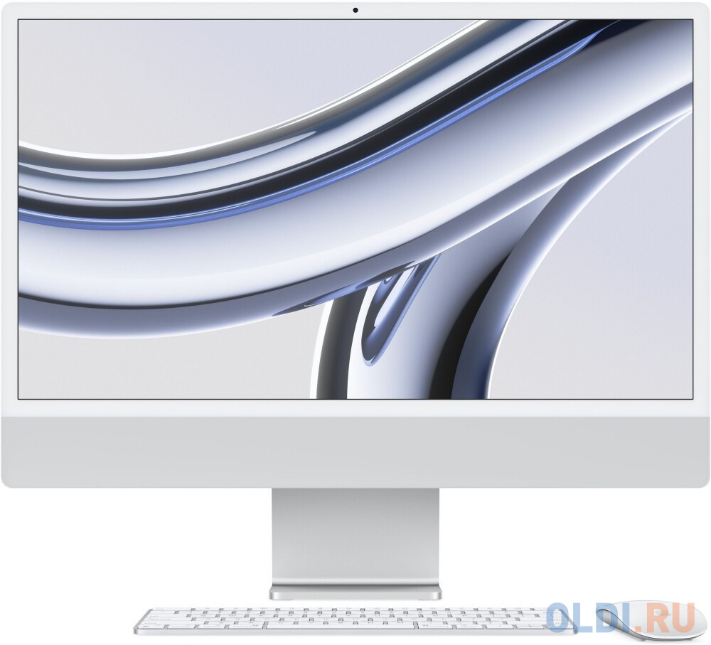 Моноблок Apple iMac A2874 24&quot; 4.5K M3 8 core (4.05) 16Gb SSD512Gb 8 core GPU macOS WiFi BT 143W клавиатура мышь Cam серебристый 4480x2520