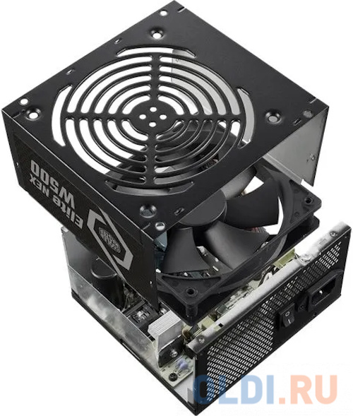 Блок питания 500 Ватт/ Power Supply Cooler Master Elite NEX W500, 500W, ATX, 120mm, 5xSATA, 2xPCI-E(6+2), 3xMolex, APFC, 80+white, Bulk w/EU cord