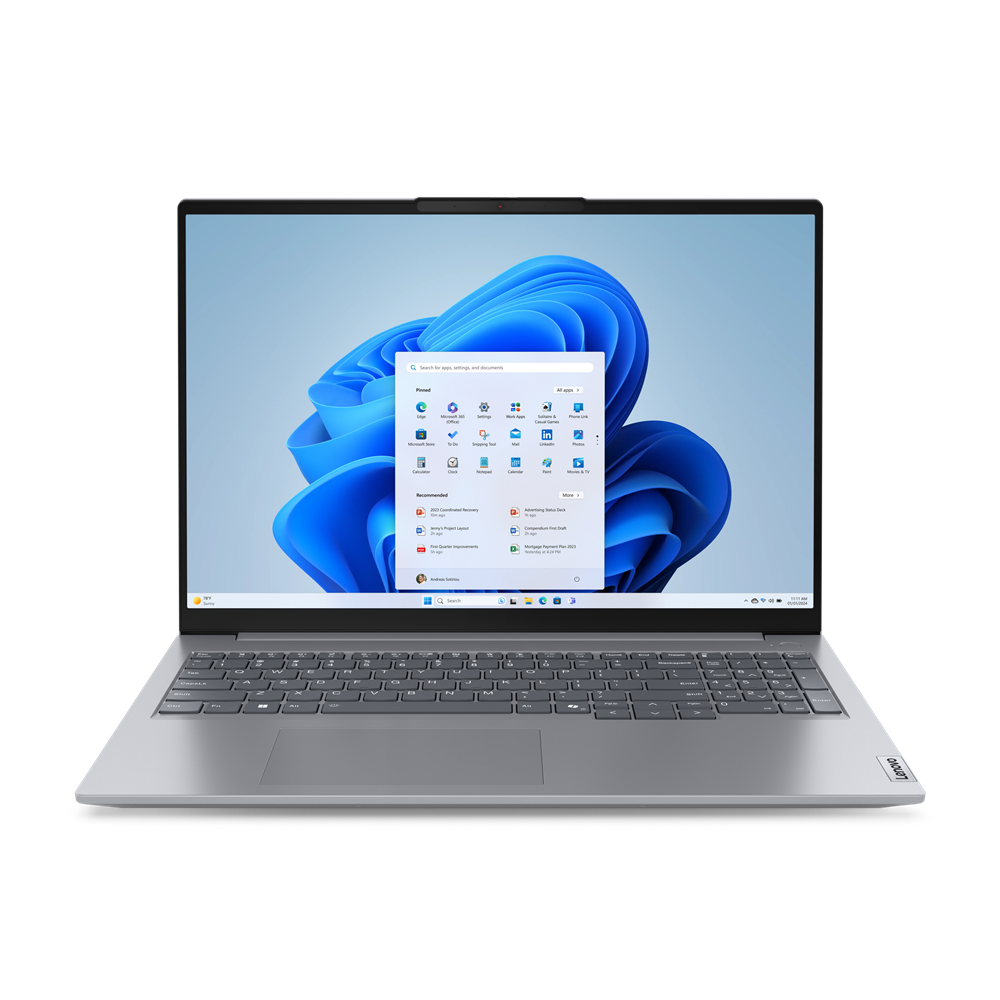 Ноутбук Lenovo ThinkBook 16 G7 16" IPS 1920x1200, Intel Core Ultra 5 125U 1.7 ГГц, 16Gb RAM, 512Gb SSD, без OC, серый (21MSA062RU) в Москвe