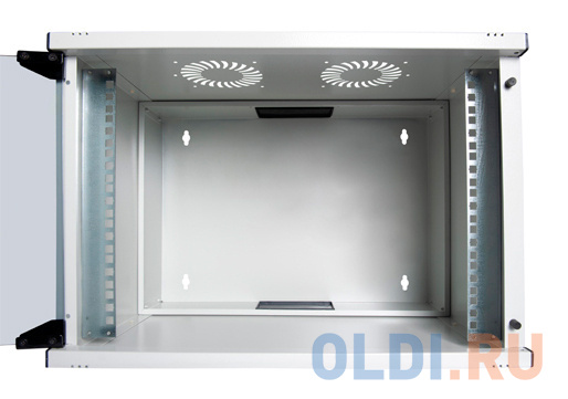 LANDE SET SOHO 19" Телекоммуникационный настенный шкаф 9U, 540х400х459мм, стеклянная передняя дверь, предсобранный, цвет серый