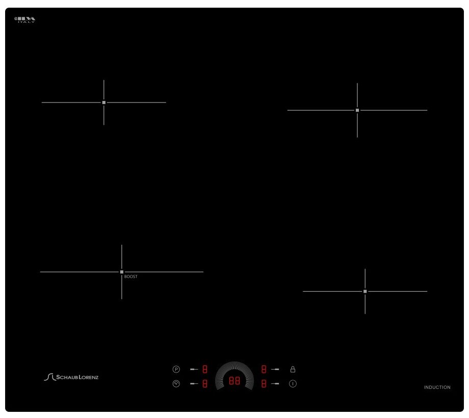 Индукционная варочная панель Schaub Lorenz SLK IY61H1, 4 конфорки, черный (SLK IY61H1)