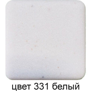 Кухонная мойка GreenStone GRS-14K-331 белая, с сифоном