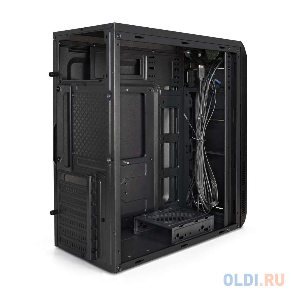 Корпус Miditower ExeGate XP-334UC-XP500 (ATX, XP500 с вент. 12см, 1*USB+1*USB3.0+1*TypeC, аудио, черный)