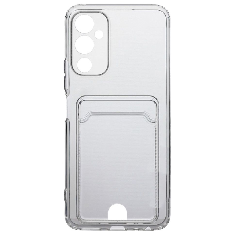 Чехол Zibelino для Tecno Pova 4 Silicone Card Holder защита камеры Transparent ZSCH-TCN-PV4-CAM-TRN