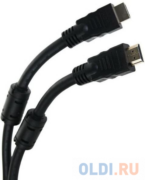 Кабель HDMI 40м VCOM Telecom TCG2020-40M круглый черный