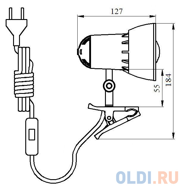 Настольная лампа Трансвит Nadezhda1mini  40Вт синий