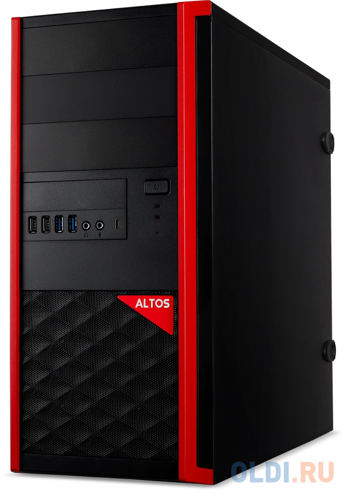 Altos P10 F7/Intel Core i5-11400 2.60GHz Hexa/8GB+256GB SSD/GF RTX3070 8GB/noOS/1Y/BLACK+RED в Москвe