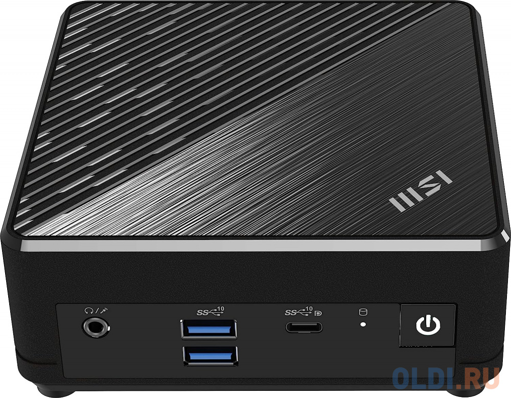 Неттоп MSI Cubi N ADL-018RU slim N200 (1) 4Gb SSD128Gb UHDG Windows 11 Professional GbitEth WiFi BT 65W черный (9S6-B0A911-070)