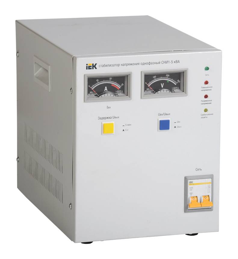 Стабилизатор напряжения IEK СНИ1 серый (ivs10-1-05000)