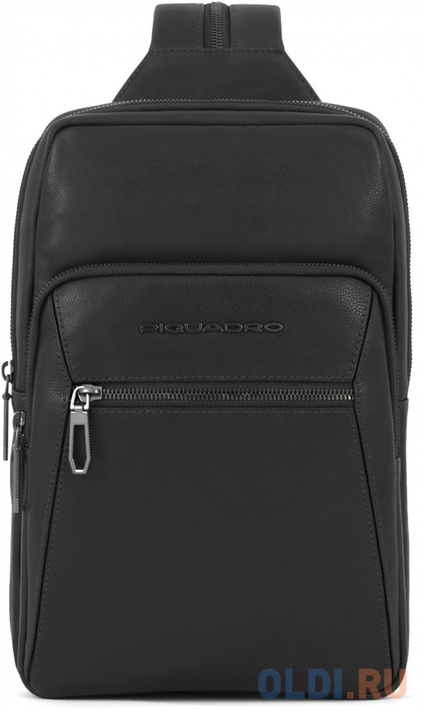 Рюкзак слинг Piquadro Rhino CA6247W118/N черный кожа