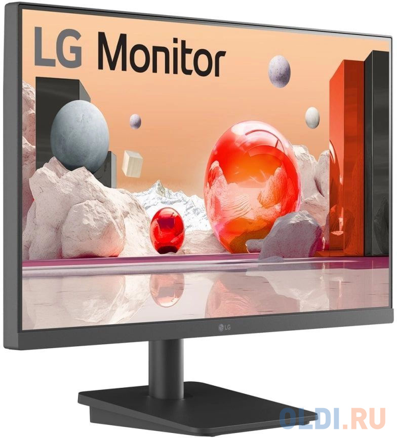 МОНИТОР 23.8" LG 24MS500-B Black (IPS, 1920x1080, 100Hz, 5 ms, 178°/178°, 250 cd/m, 1300:1, +2xHDMI 1.4)