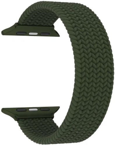 Ремешок Lyambda Steropa для Apple Watch, 38-40 мм, плетеный нейлоновый, темно-зеленый (DSN-11-40-DG)
