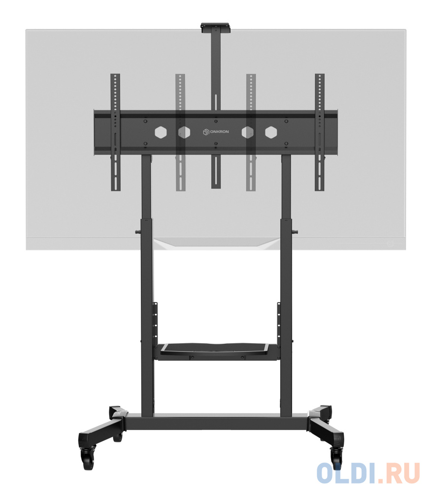 ONKRON стойка для телевизора с кронштейном 50"-100", мобильная, чёрная TS1991