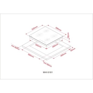 Индукционная варочная панель MONSHER MHI 6181