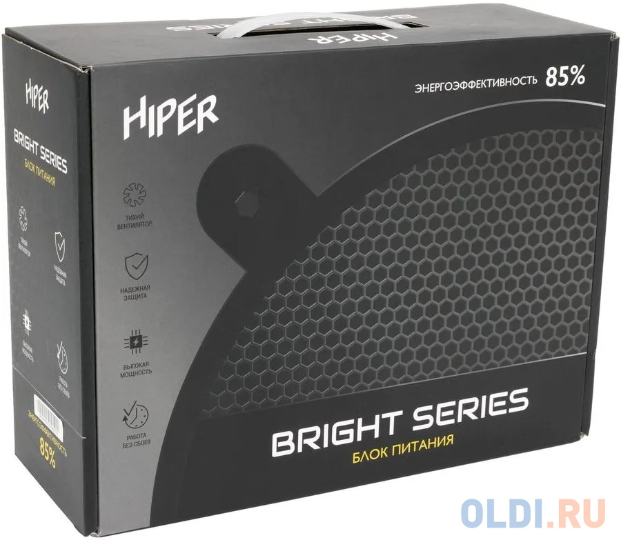 Блок питания Hiper ATX 600W HPB-600D 80+ bronze (24+4+4pin) APFC 120mm fan 6xSATA