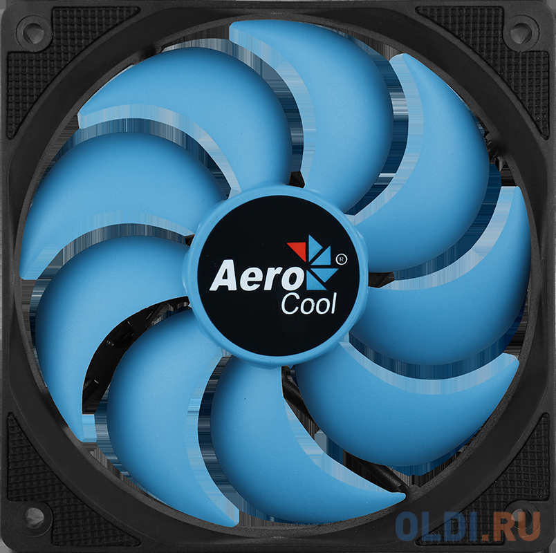 Вентилятор Aerocool Motion 12 Plus , 120x120x25мм, 1200 об/мин, Molex 4-pin + 3-pin, 29.8 CFM, 22.1 дБА, съемная крыльчатка, гидравлический подшипник