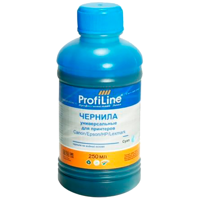 Чернила ProfiLine PL-INK-UNI-C 250мл, 250 мл, голубой, совместимые для Epson