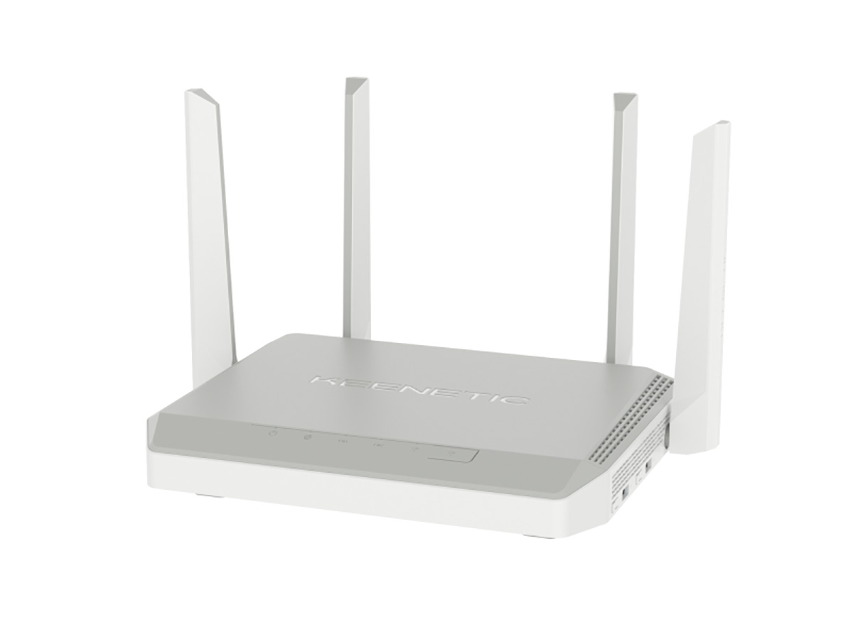 Маршрутизатор (роутер) Keenetic Giant KN-2610 4G ready 10/100/1000BASE-TX/, 8xLAN, 2xUSB, WiFi 802.11ac до 867 Мбит/с (2,4/5 ГГц), Серый KN-2610-01RU