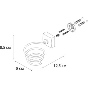 Держатель фена Fixsen Kvadro (FX-61319) в Москвe