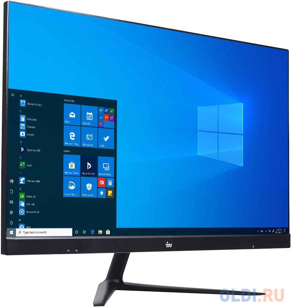 Моноблок IRU Office P2310H4 23.8" Full HD Cel G5905 (3.5) 4Gb SSD240Gb UHDG 610 Free DOS GbitEth WiFi BT 120W Cam черный 1920x1080 (RUS)