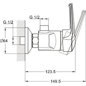 Смеситель для душа G.lauf LWZ (LWZ5-A182)