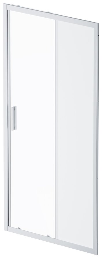 Дверь душевая 100х195 AM.PM Gem Solo W90G-100-1-195MM, стекло матовое, профиль матовый хром