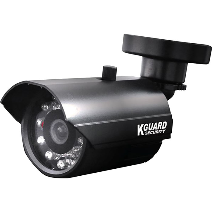 Камера KGUARD CW20R11 3.6 мм уличная, корпусная, CCD, до 720x576, ИК подсветка 15 м, -10 - +50, черный