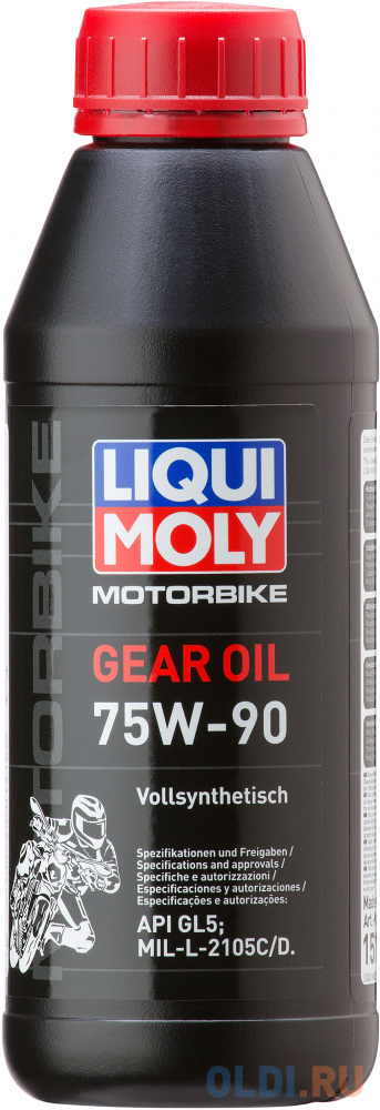 Cинтетическое трансмиссионное масло LiquiMoly Gear Oil 75W90 0.5 л 1516 в Москвe