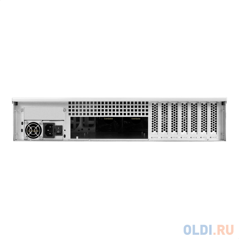 Exegate EX281297RUS Серверный корпус ExeGate Pro 2U550-HS12 <RM 19",  высота 2U, глубина 550, БП 1U-700ADS,12xHotSwap, USB>