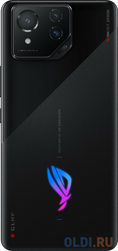 Смартфон Asus AI2401_A ROG Phone 8 256Gb 12Gb черный моноблок 3G 4G 2Sim 6.78" 1080x2400 Android 14 50Mpix 802.11 a/b/g/n/ac/ax/be NFC GPS GSM900