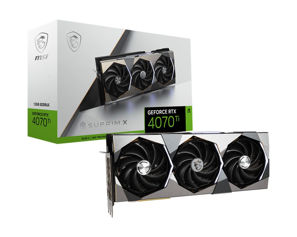 Видеокарта MSI GeForce RTX 4070 Ti SUPRIM X 12G