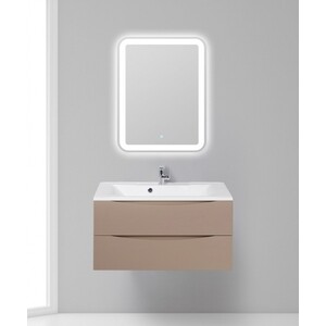 Тумба с раковиной BelBagno Marino 90 cappuccino lucido (MARINO-900-2C-SO-CL-P, BB900/450-LV-MR-PR)