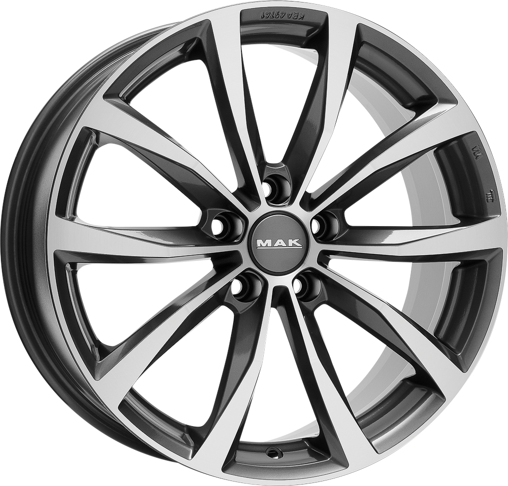 R16 5x100 6,5J ET42 D57,1 MAK Wolf Gunmetal Mirror Face